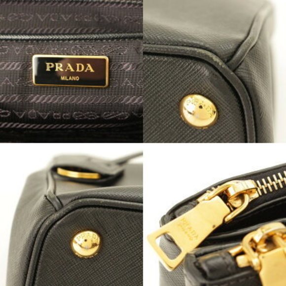 Prada Galleria Medium Sapphire Norx Handbag Black - Picture 7 of 10